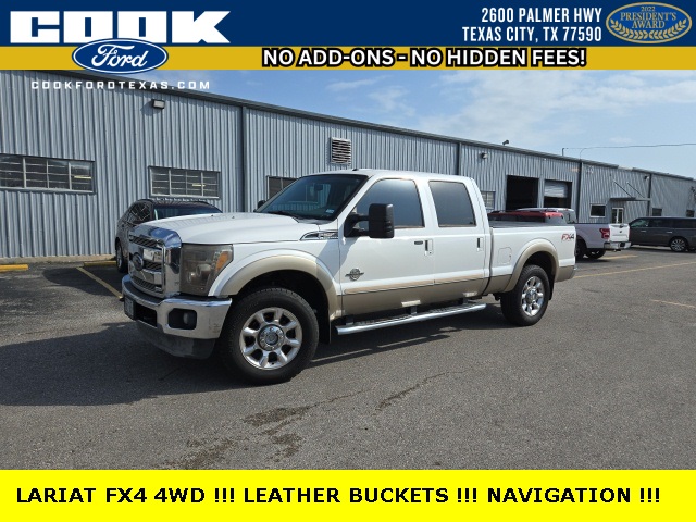 Used 2012 Ford F-250 Super Duty Lariat with VIN 1FT7W2BT2CEC25186 for sale in Texas City, TX