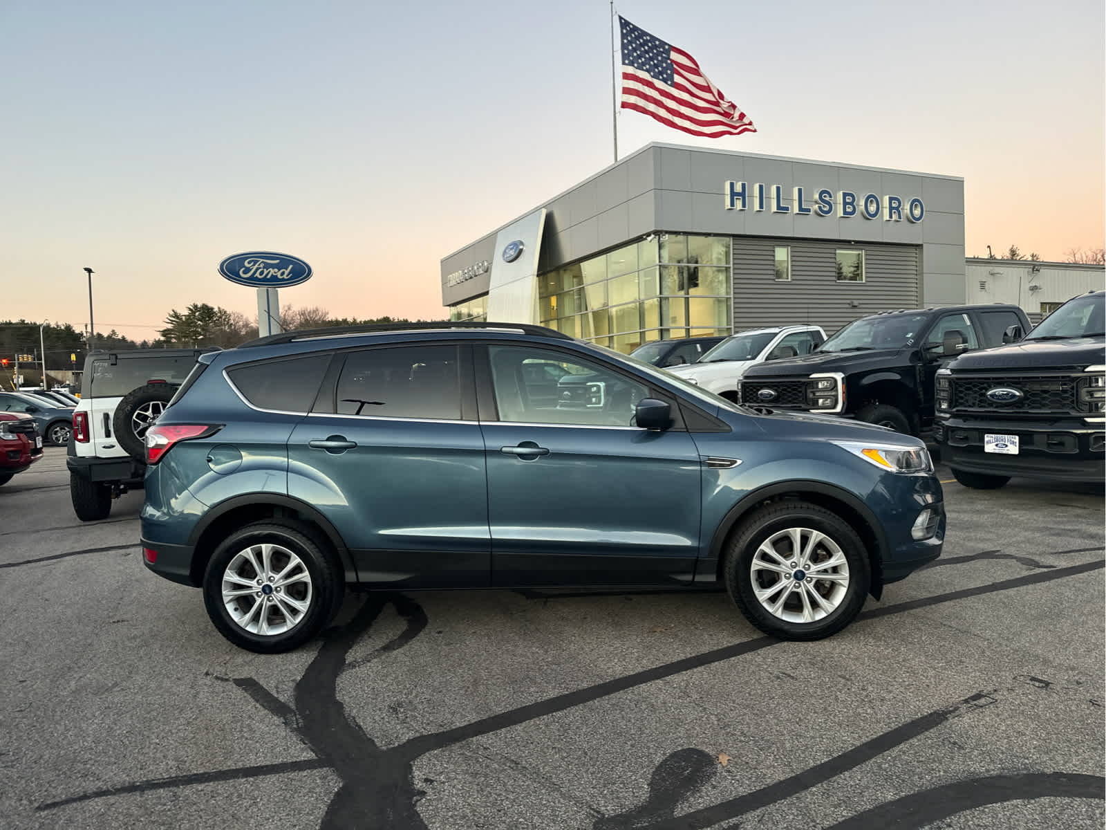 Used 2018 Ford Escape SE with VIN 1FMCU9GD0JUC53324 for sale in Hillsboro, NH