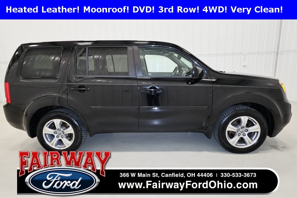 Used 2012 Honda Pilot EX-L with VIN 5FNYF4H69CB029889 for sale in Canfield, OH