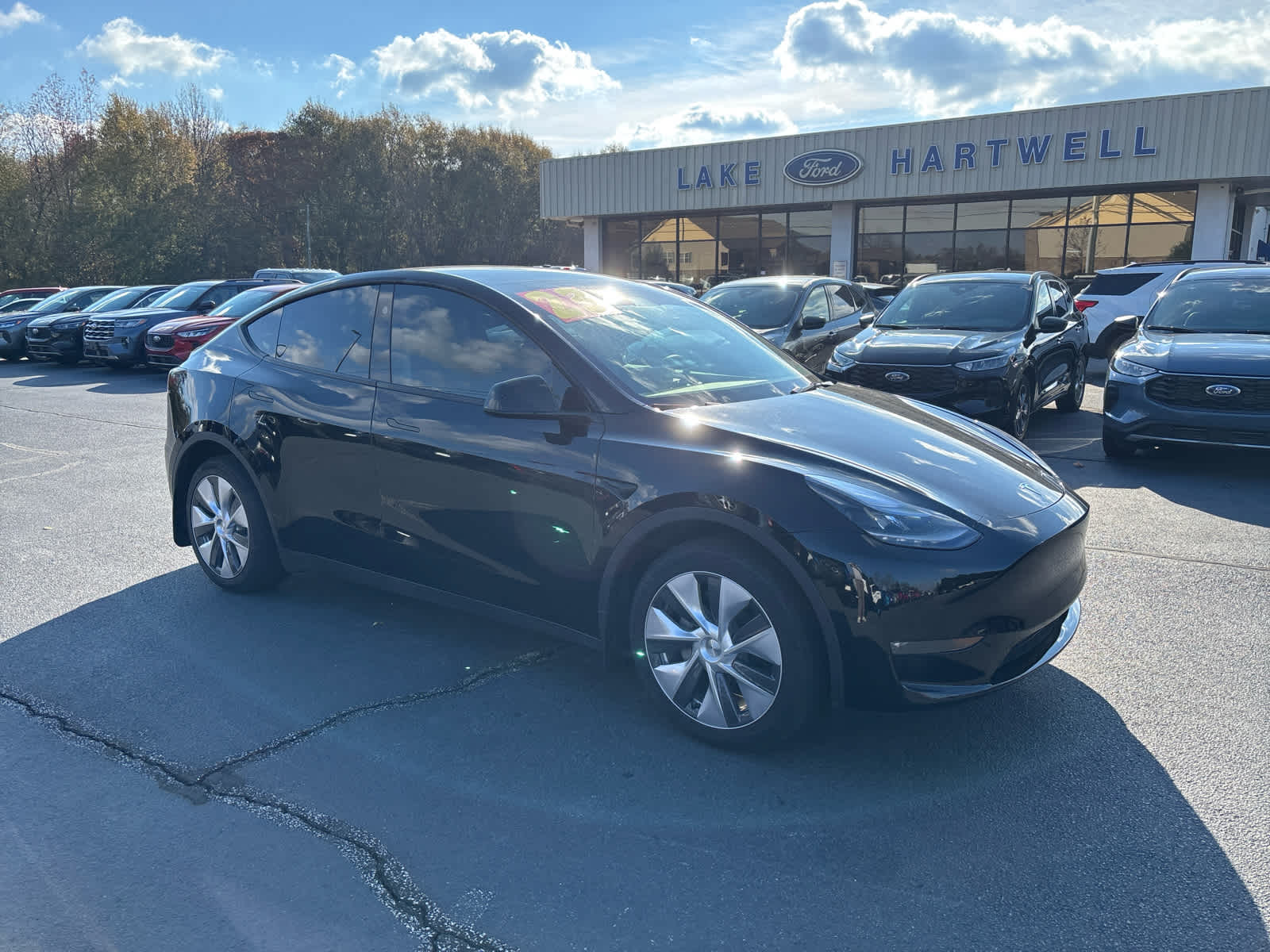 Used 2023 Tesla Model Y Long Range with VIN 7SAYGDEE1PF927047 for sale in Royston, GA