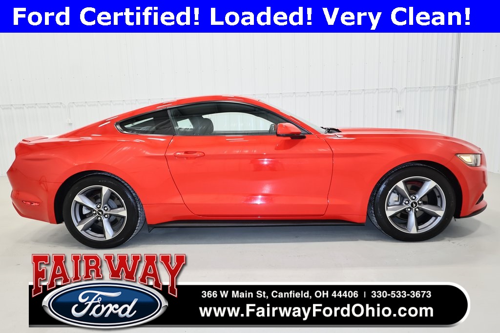 Certified 2016 Ford Mustang V6 with VIN 1FA6P8AM6G5241473 for sale in Canfield, OH