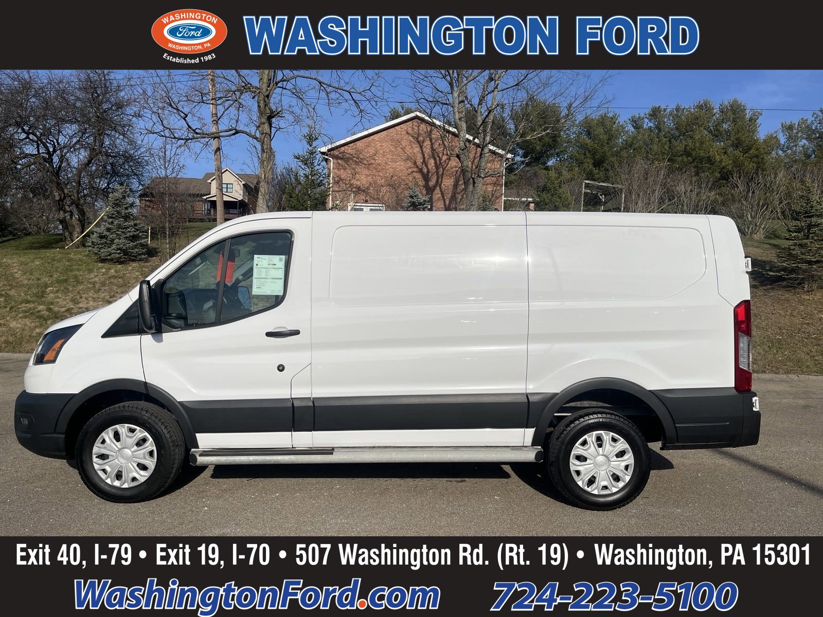 2023 Ford Transit Cargo Van T250 - Low ROOF - CERTIFIED