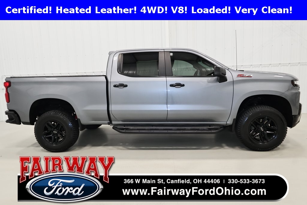 Certified 2019 Chevrolet Silverado 1500 LT Trail Boss with VIN 1GCPYFED5KZ334450 for sale in Canfield, OH