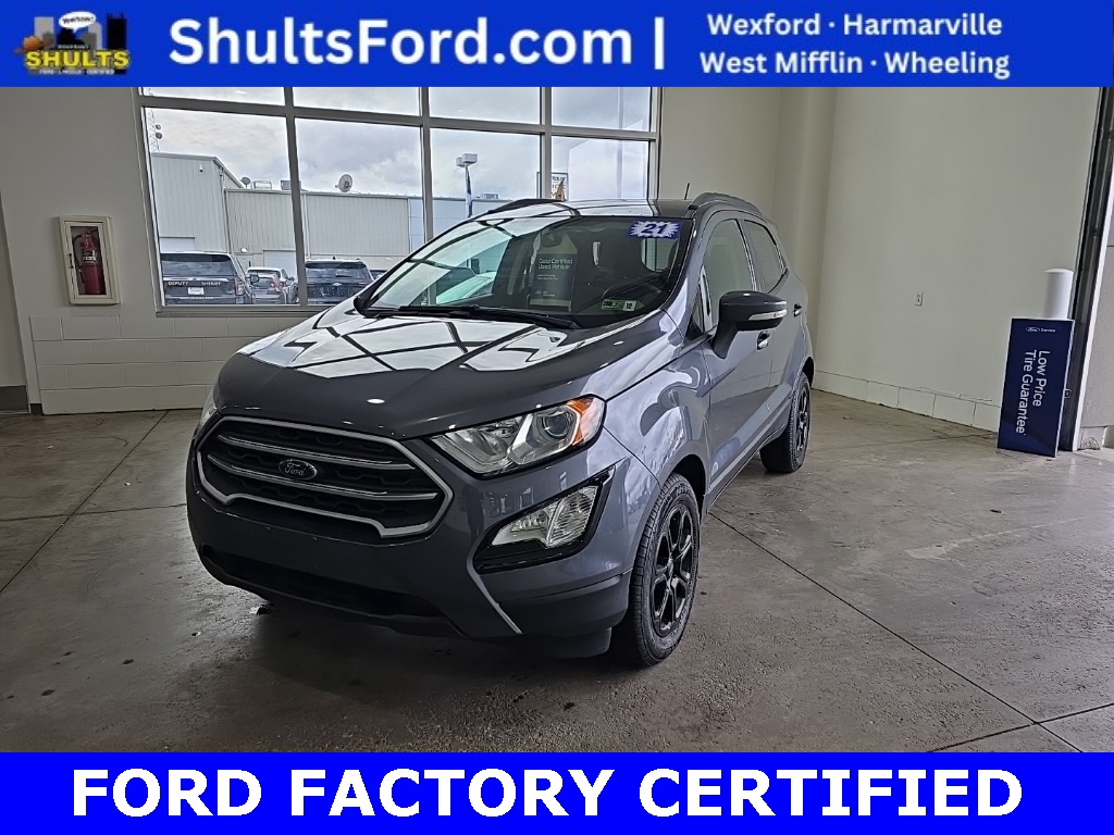 Certified 2021 Ford EcoSport SE with VIN MAJ3S2GE9MC395293 for sale in Triadelphia, WV