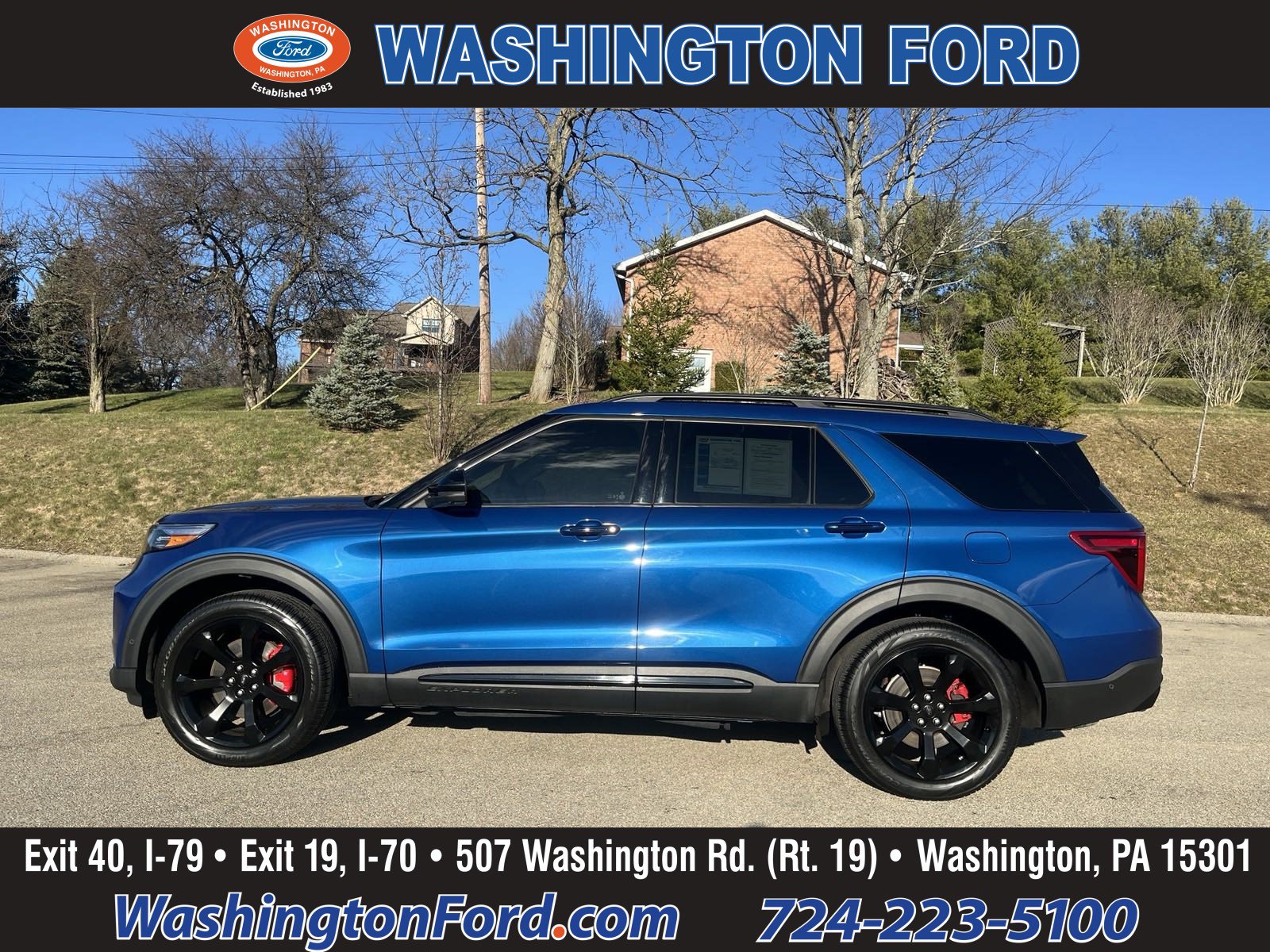 2022 Ford Explorer ST - 4X4 - LEATHER - ROOF - Nav