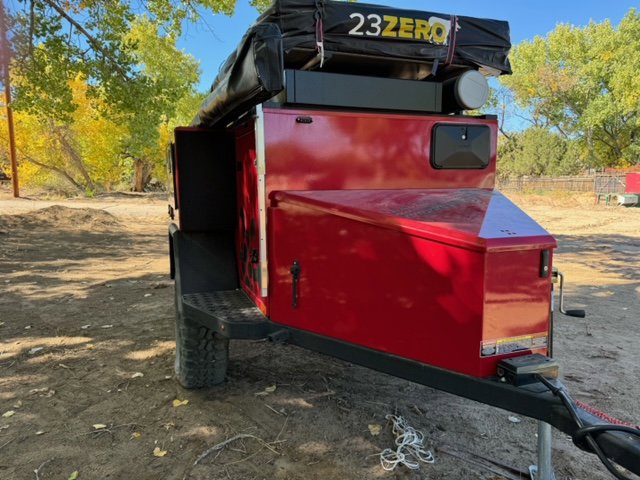 Used 2019 Turtleback Expedition 23 Zero Roof TOP Tent Outdoor Kitchen HOT Water Heater 270 Degree Rhino Rack Awning