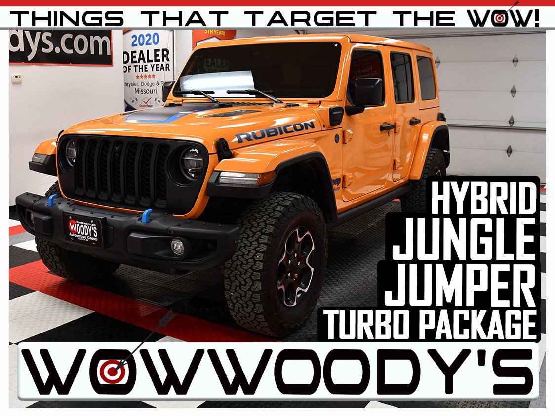 Used 2021 Jeep Wrangler 4XE Unlimited Rubicon 4X4 2.0L I4 Hybrid Convertible Leather Heated Seats Remote Start