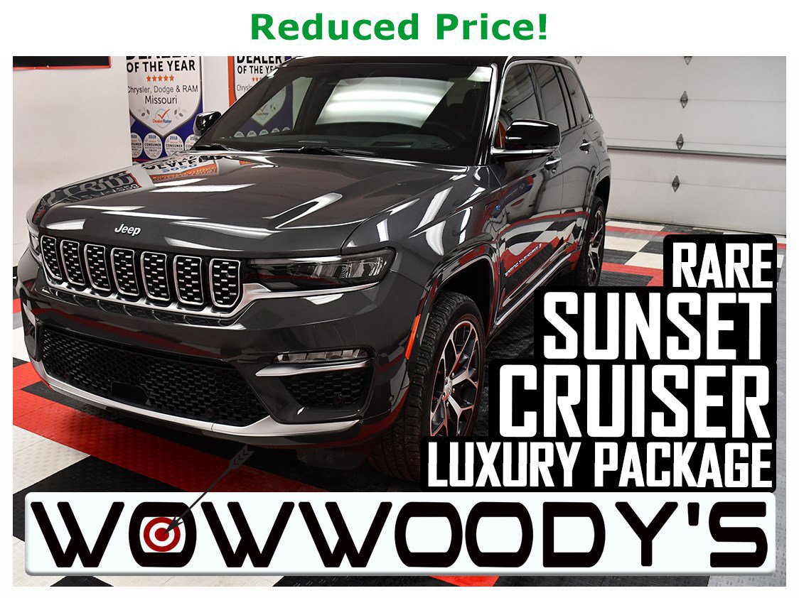 Used 2022 Jeep Grand Cherokee 4XE Summit Reserve 4X4 2.0L I4 4 Corner AIR Suspension Dual Pane Panoramic Sunroof Hybrid Tow Package