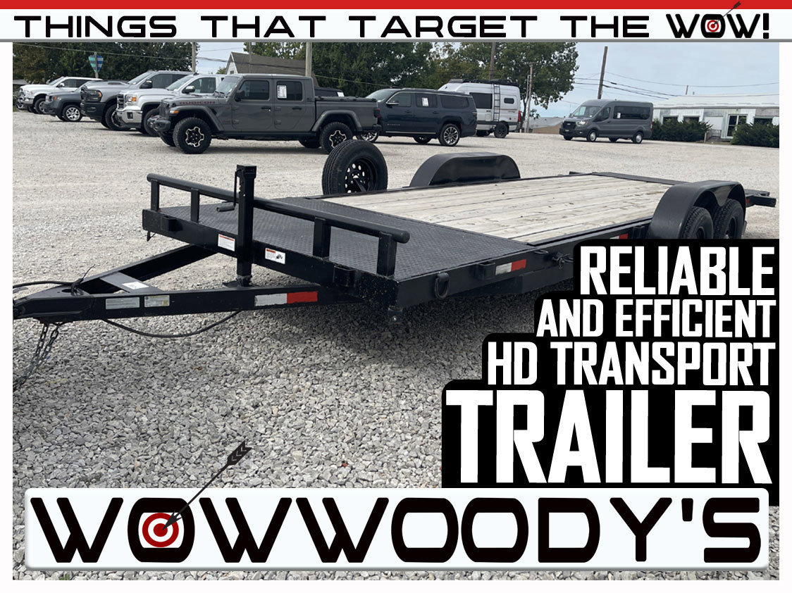 Used 2021 Stag Trailer Flatbed Robust Steel Frame Construction High Load Capacity Dual Tandem Axels