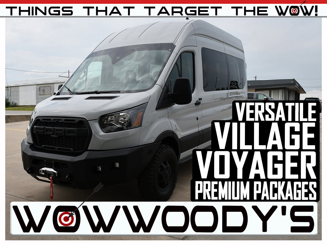 Used 2023 Ford Transit Passenger Wagon XL AWD 3.5L V6 High Roof Overlanding Package 2 inch Lift KIT VIA Quigley Qlift 12K LB Winch Aftermarket Rims