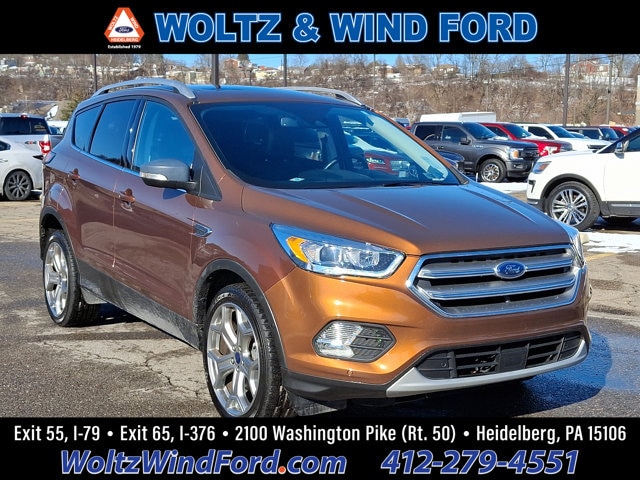 Certified 2017 Ford Escape Titanium with VIN 1FMCU9JDXHUA00112 for sale in Heidelberg, PA