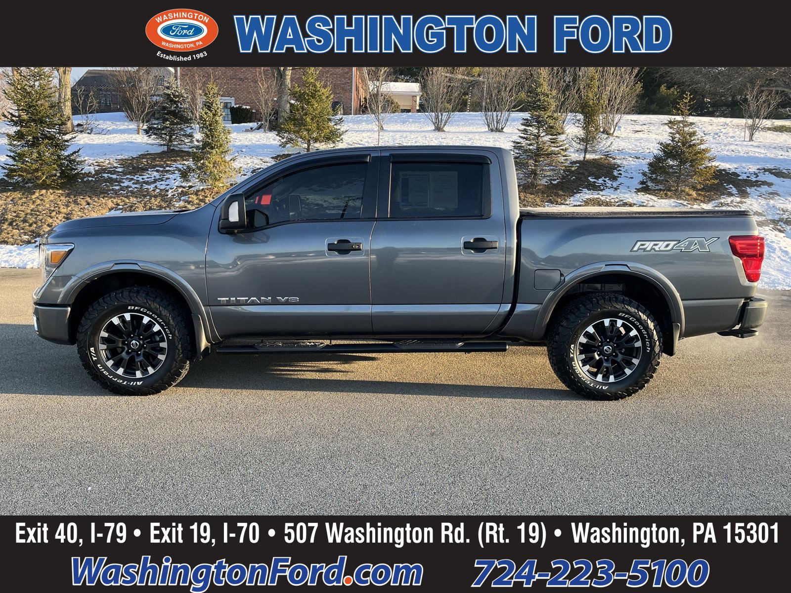 Used 2019 Nissan Titan PRO-4X with VIN 1N6AA1E51KN528466 for sale in Washington, PA