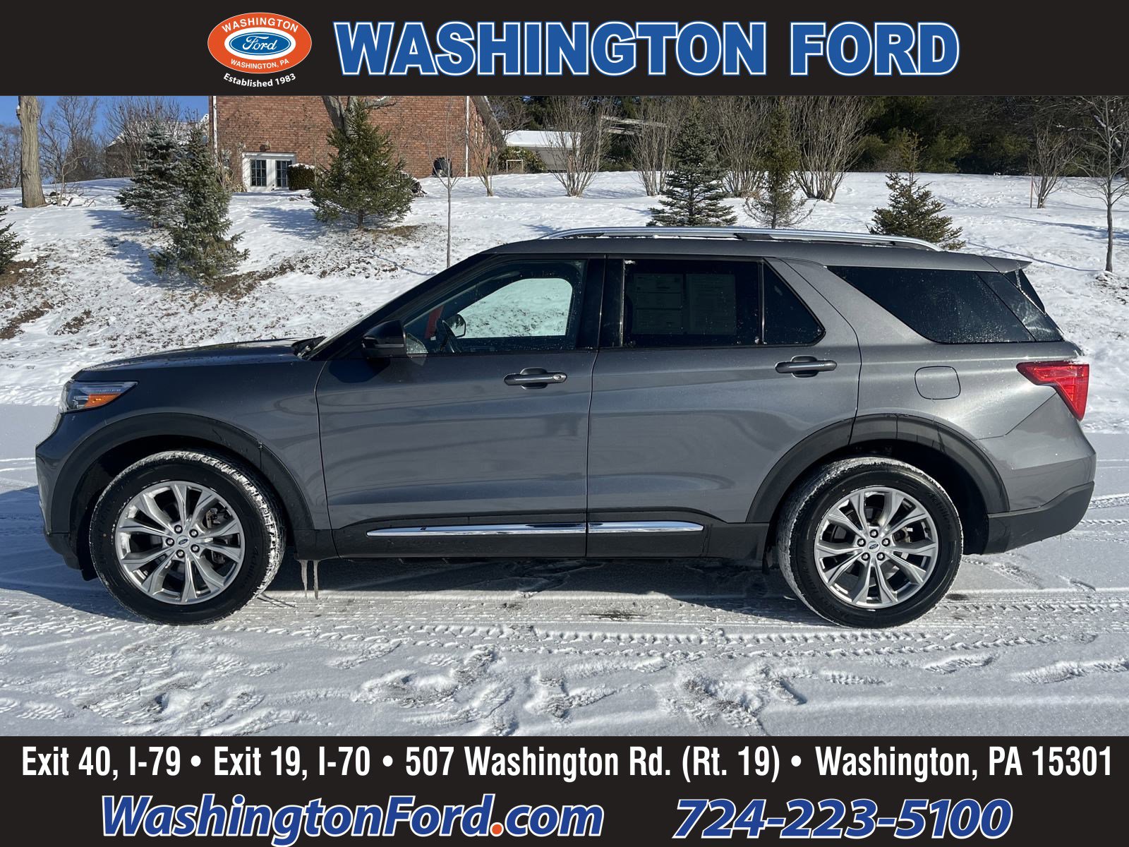 Certified 2022 Ford Explorer Limited with VIN 1FMSK8FH6NGA95429 for sale in Washington, PA