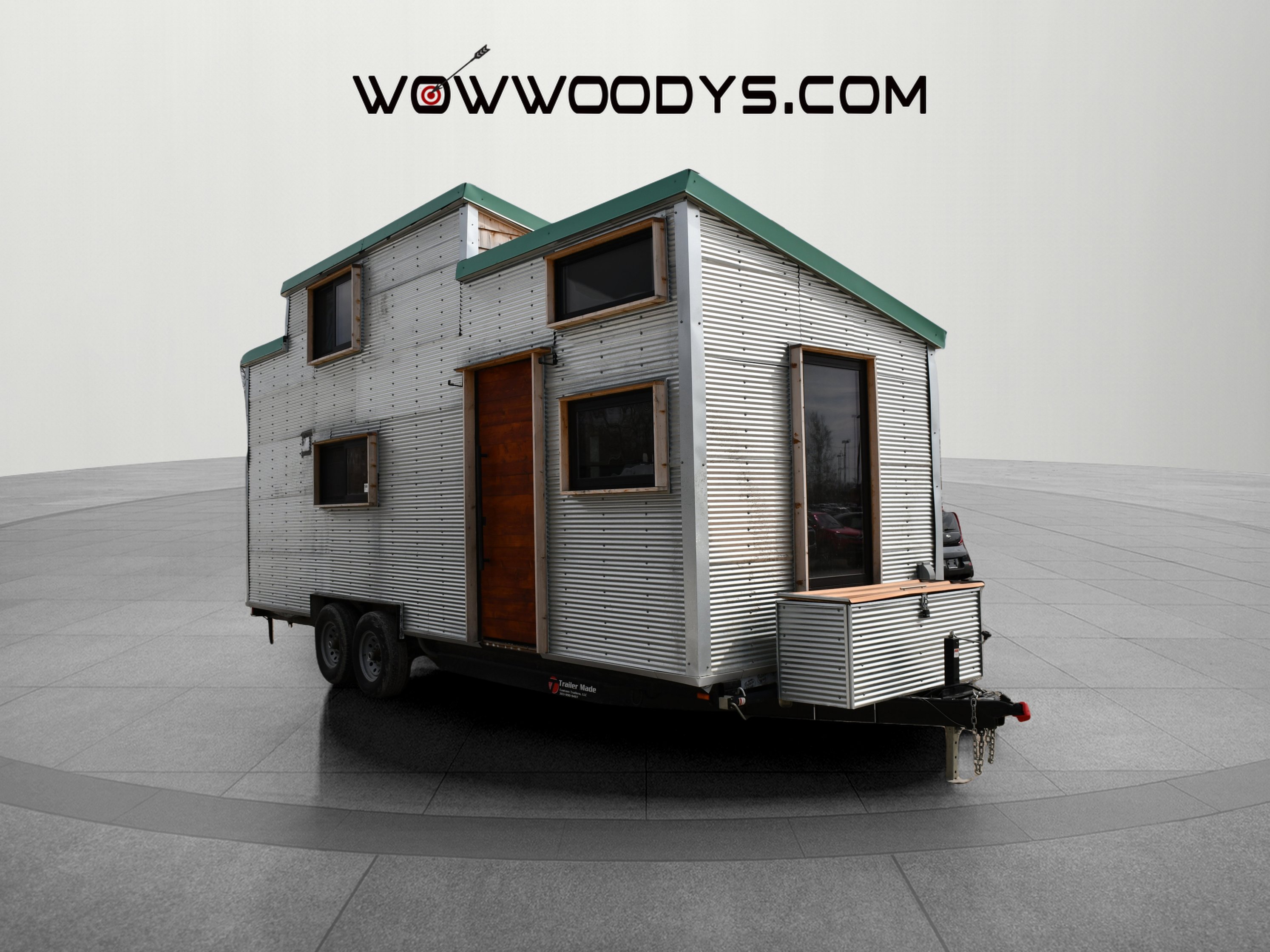 Used 2021 Trailer Made Tiny House Sleeps 2 Kitchen Bathroom Loft Queen Bedroom