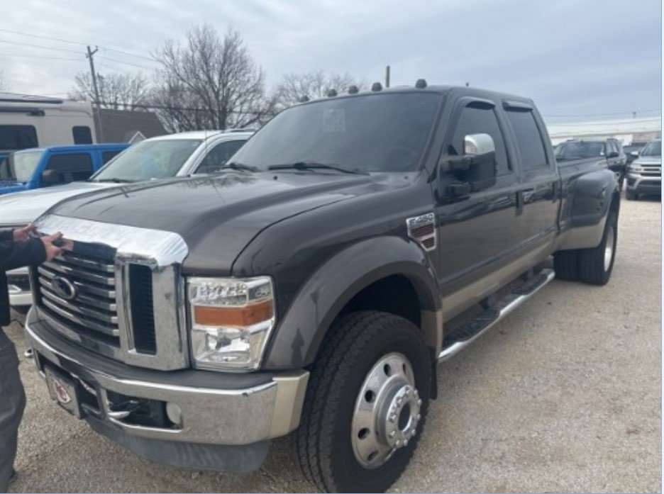 Used 2008 Ford Super Duty F-450 DRW LARIAT Crew Cab 4X4 6.4L V8 Turbo Diesel Tow Package Bed Liner Running Boards