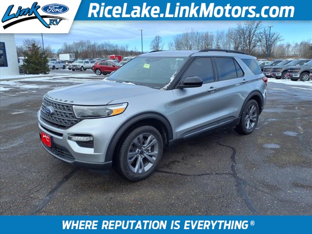 Used 2023 Ford Explorer XLT with VIN 1FMSK7DH1PGA82796 for sale in Rice Lake, WI