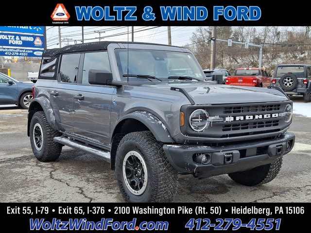 Certified 2023 Ford Bronco 4-Door Black Diamond with VIN 1FMEE5DP8PLC14203 for sale in Heidelberg, PA