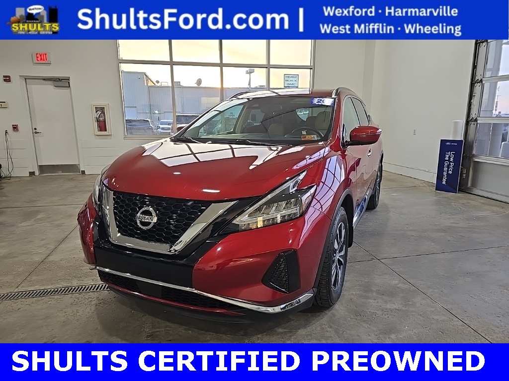 Used 2020 Nissan Murano SV with VIN 5N1AZ2BS2LN154474 for sale in Triadelphia, WV