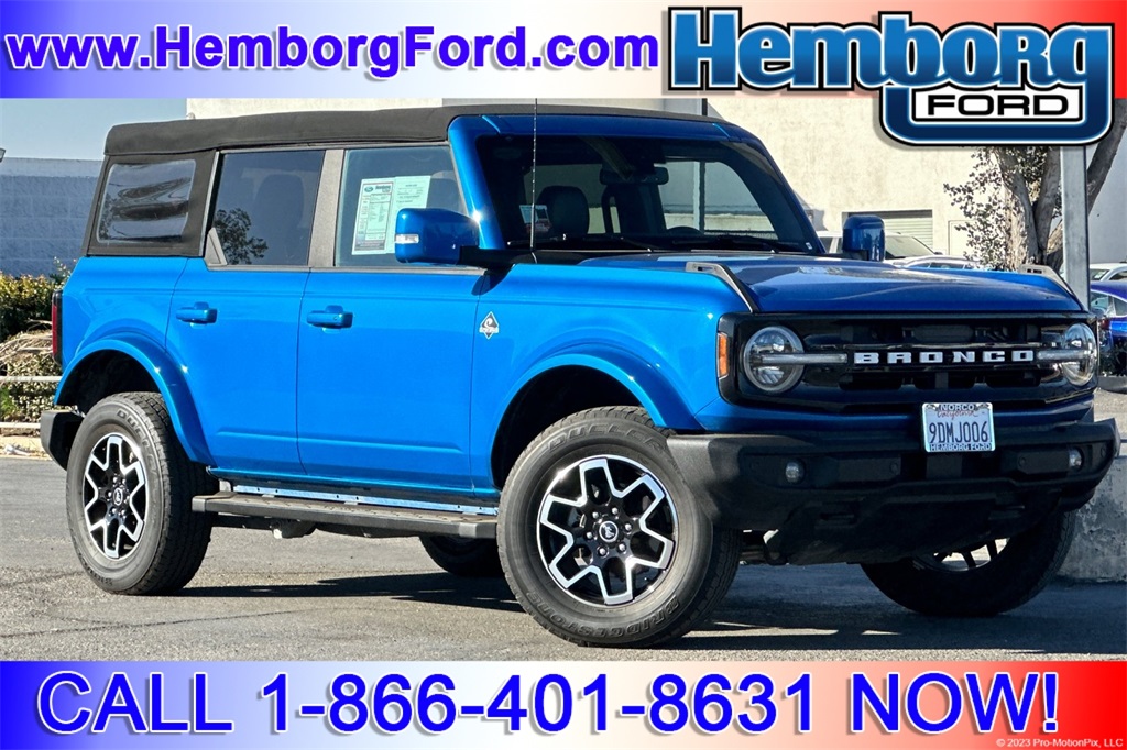 Used 2022 Ford Bronco 4-Door Outer Banks with VIN 1FMDE5DH4NLB78785 for sale in Norco, CA