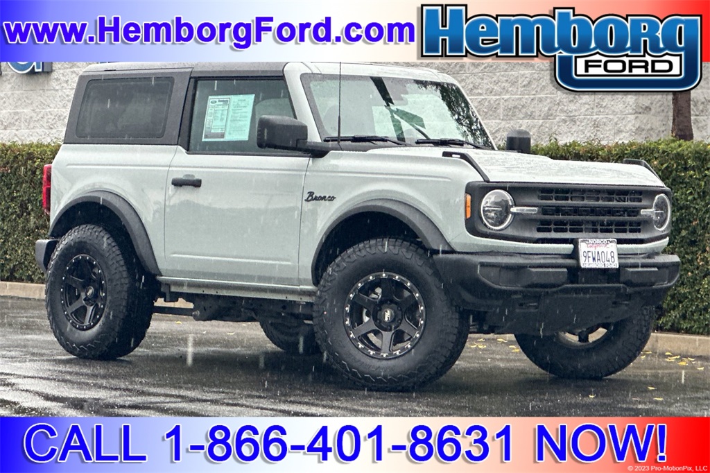 Used 2023 Ford Bronco 2-Door Base with VIN 1FMDE5AH9PLB27015 for sale in Norco, CA