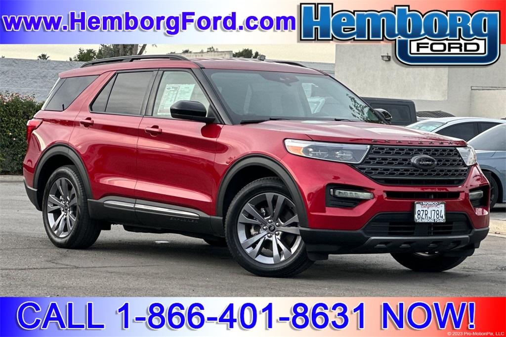 Used 2022 Ford Explorer XLT with VIN 1FMSK7DH6NGA21019 for sale in Norco, CA