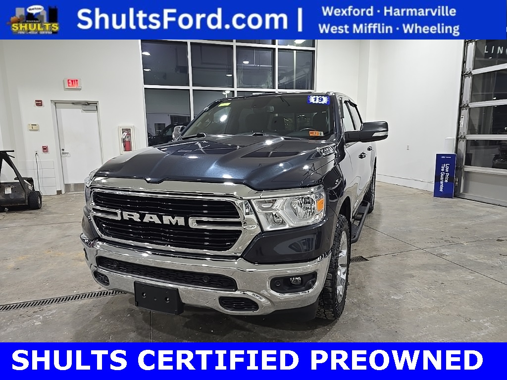 Used 2019 RAM Ram 1500 Pickup Big Horn/Lone Star with VIN 1C6SRFFTXKN744981 for sale in Triadelphia, WV