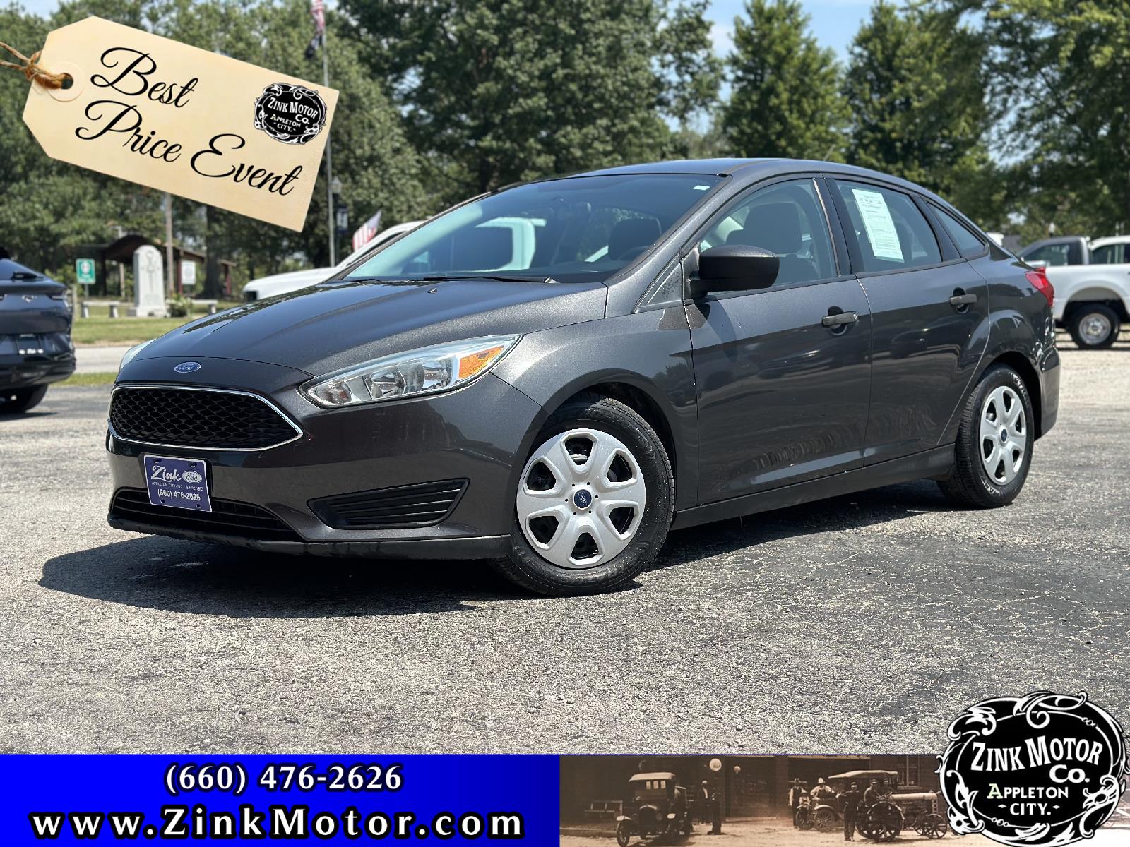 Used 2015 Ford Focus S with VIN 1FADP3E2XFL275090 for sale in Appleton City, MO