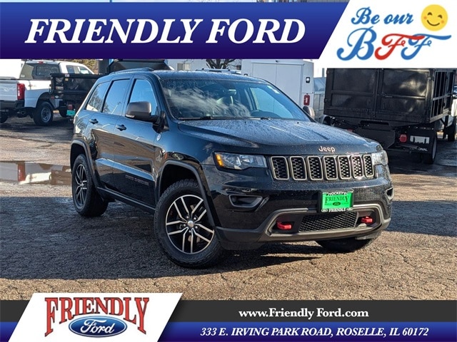 Used 2017 Jeep Grand Cherokee Trailhawk with VIN 1C4RJFLG7HC654178 for sale in Roselle, IL