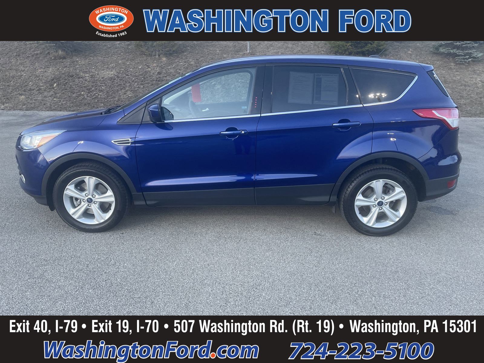 Used 2016 Ford Escape SE with VIN 1FMCU9GX7GUC08030 for sale in Washington, PA