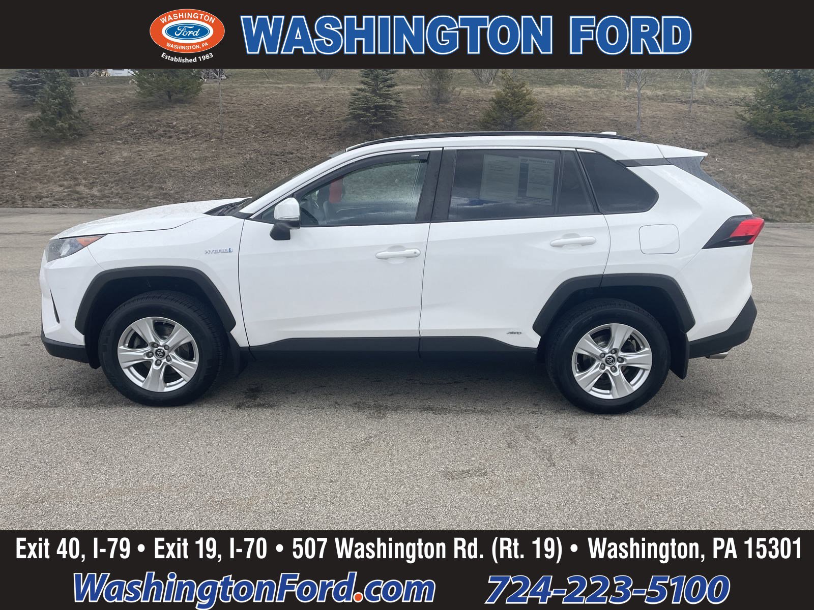 Used 2019 Toyota RAV4 LE with VIN 2T3MWRFV8KW042633 for sale in Washington, PA