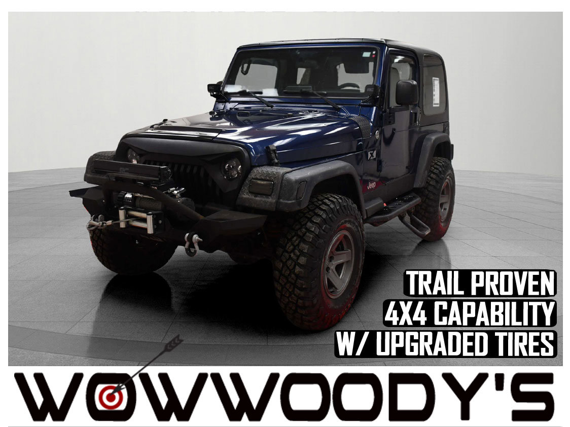 Used 2005 Jeep Wrangler X 4X4 4.0L I6 12,000LB Winch Upgraded BFGoodrich Baja MUD Terrain Tires Rough Country Bumpers