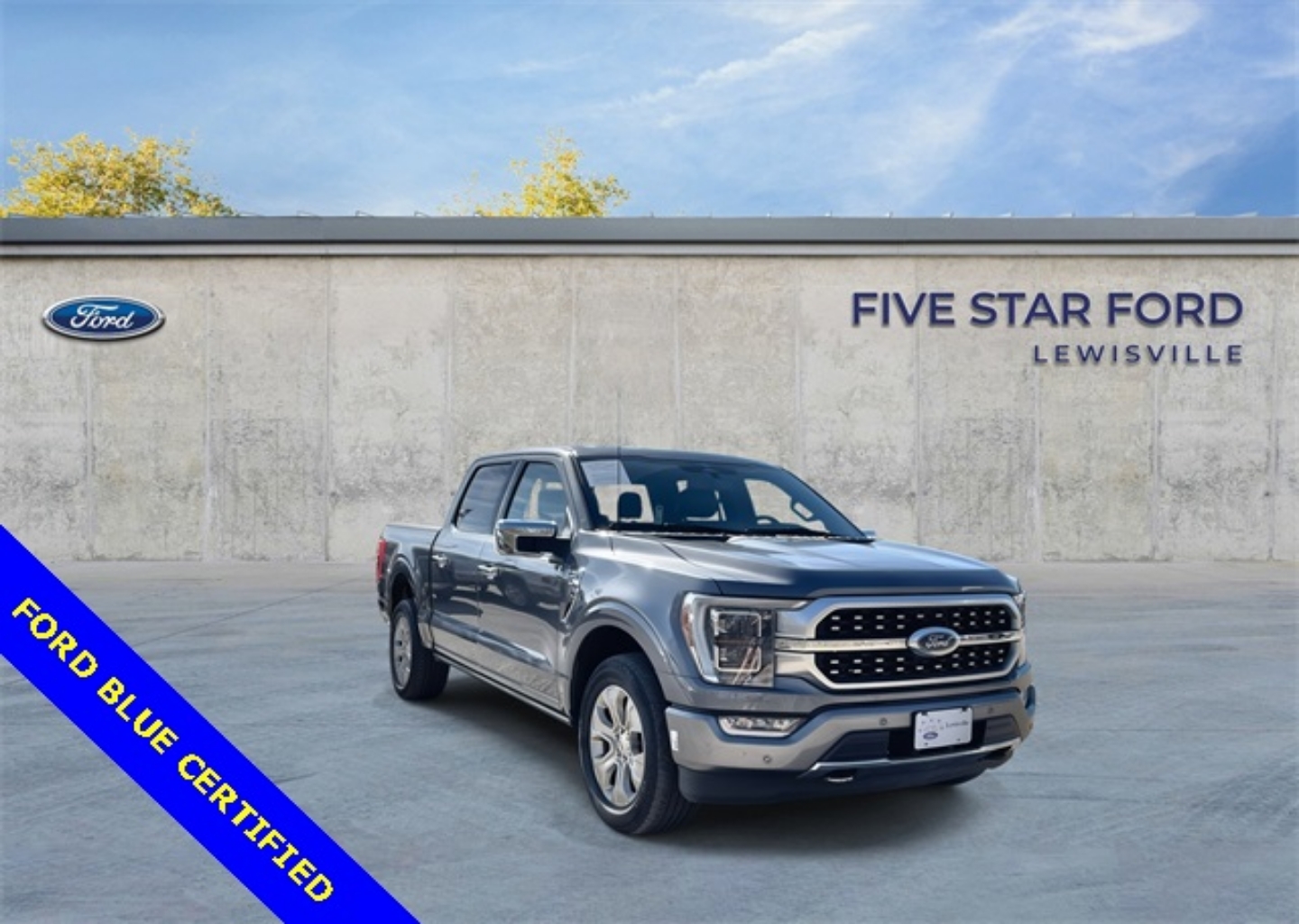 Certified 2023 Ford F-150 Platinum with VIN 1FTFW1E86PFB89306 for sale in Lewisville, TX
