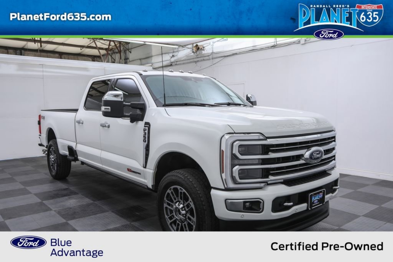 Certified 2024 Ford F-350 Super Duty Limited with VIN 1FT8W3BMXREE00330 for sale in Garland, TX