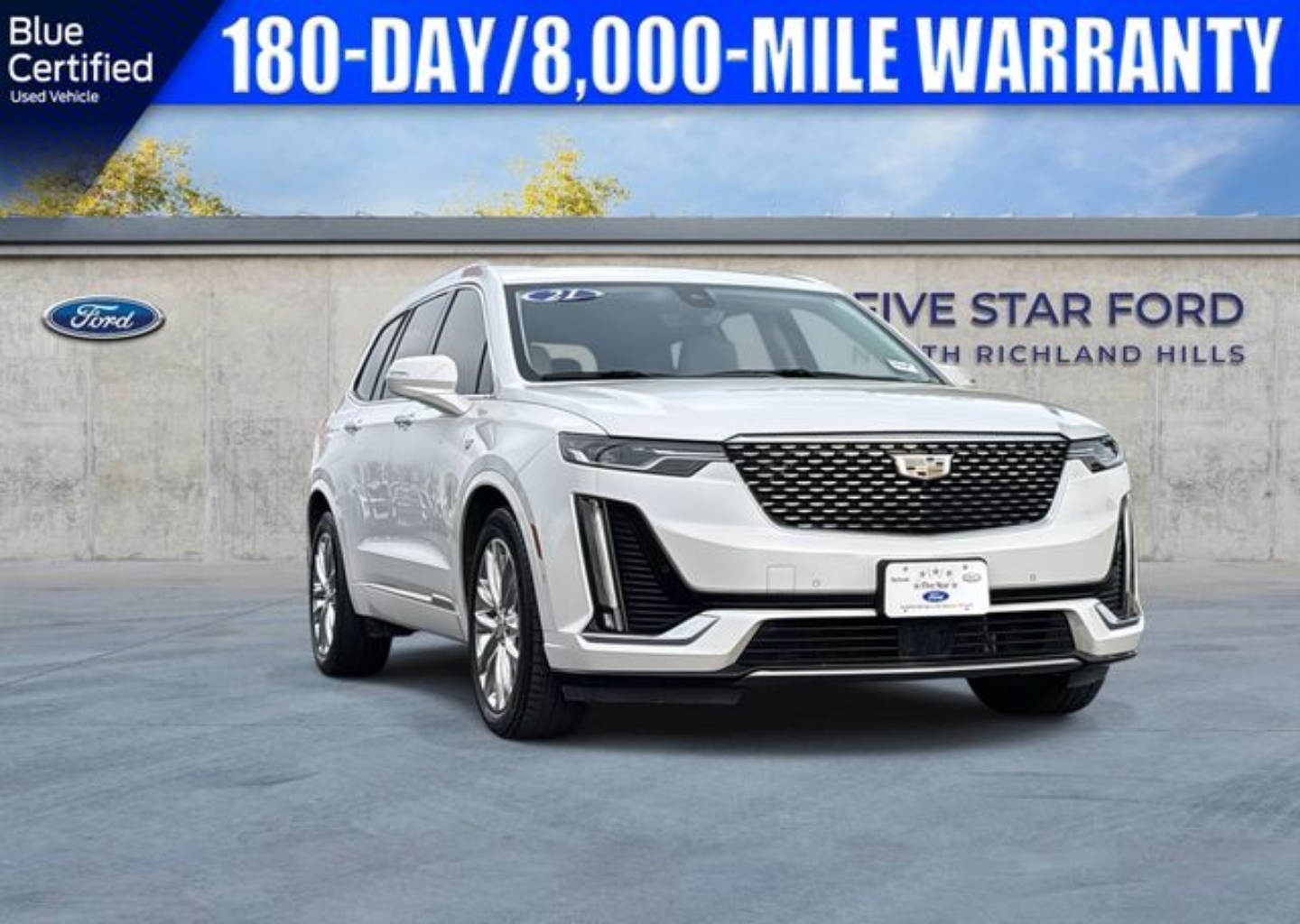Certified 2021 Cadillac XT6 Premium Luxury with VIN 1GYKPCRS1MZ187948 for sale in Richland Hills, TX