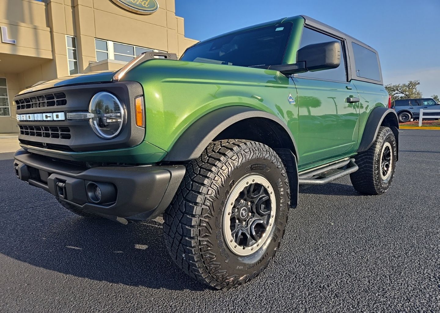 Used 2022 Ford Bronco 2-Door Black Diamond with VIN 1FMDE5CP4NLB44158 for sale in Darien, GA