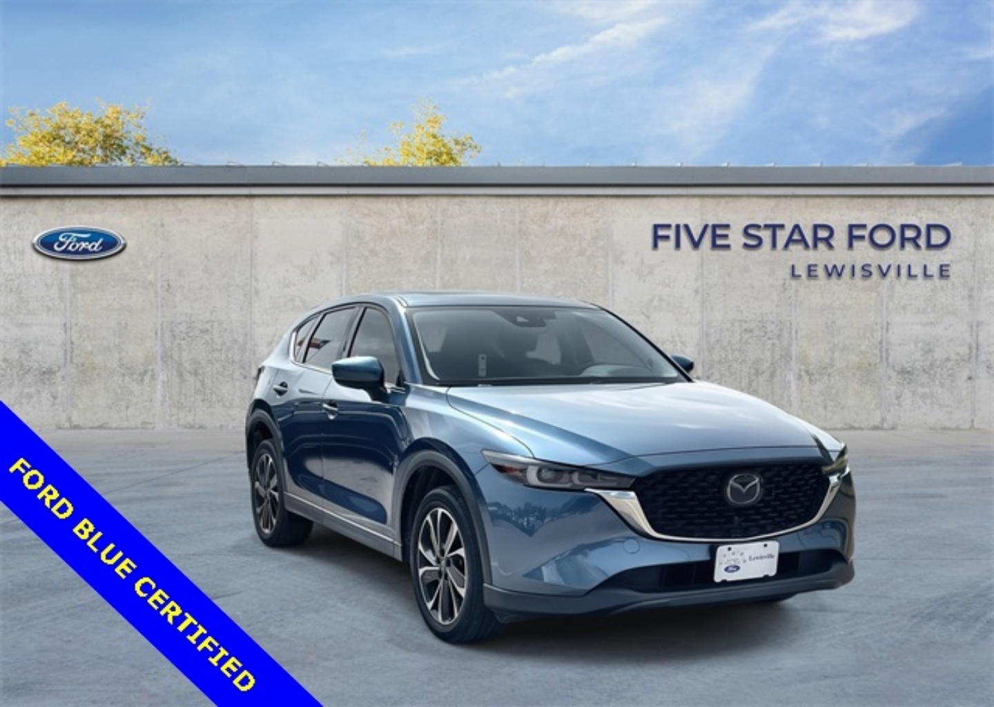 Certified 2022 Mazda CX-5 S Premium package with VIN JM3KFBDM1N1582988 for sale in Lewisville, TX