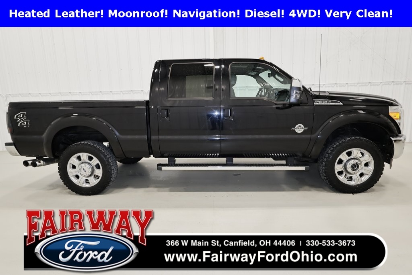 Used 2016 Ford F-350 Super Duty Lariat with VIN 1FT8W3BT5GEC40829 for sale in Canfield, OH