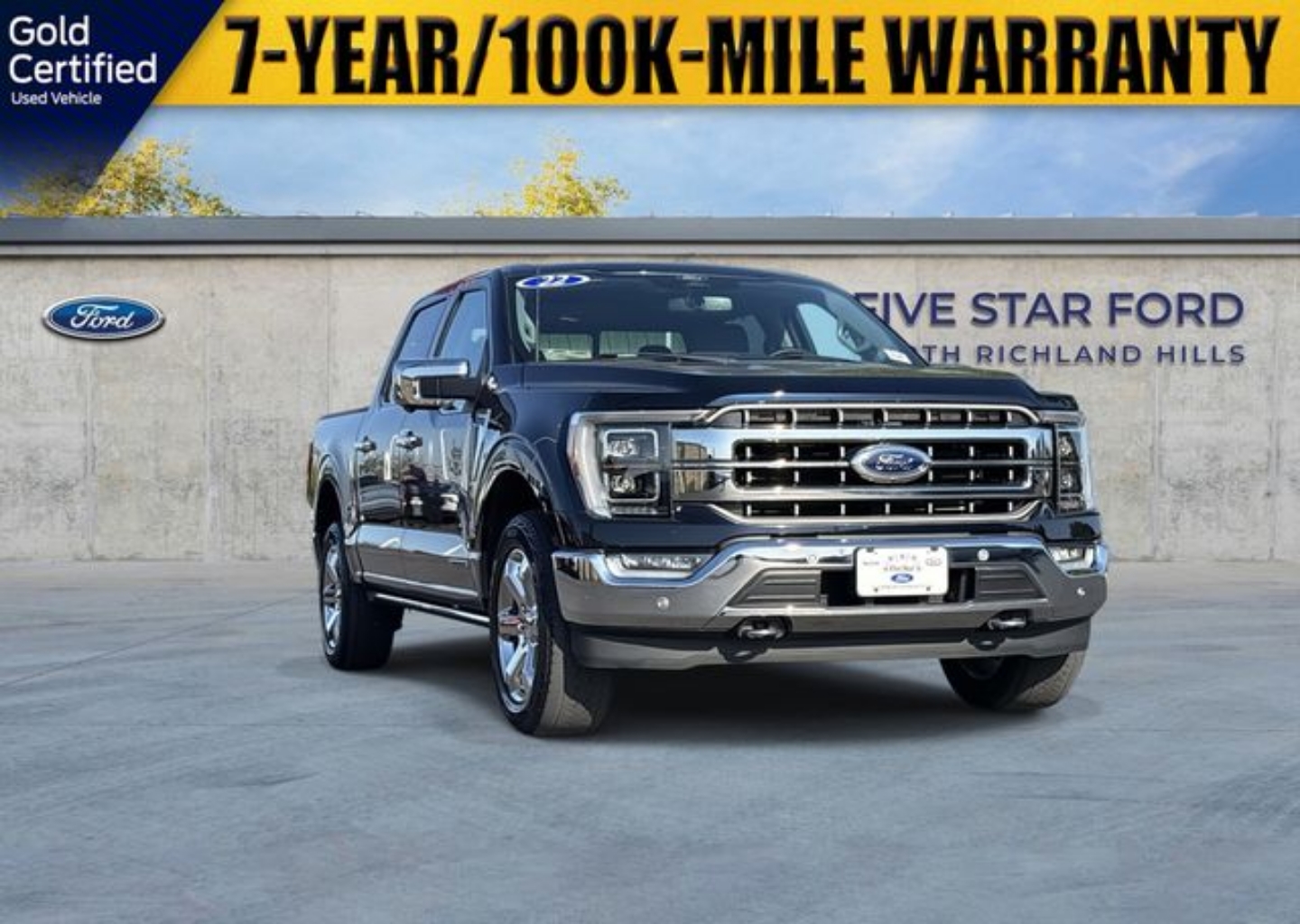 Certified 2022 Ford F-150 Lariat with VIN 1FTFW1ED8NFB51375 for sale in Richland Hills, TX