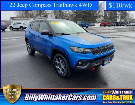 Used 2022 Jeep Compass Trailhawk with VIN 3C4NJDDB6NT103830 for sale in Central Square, NY