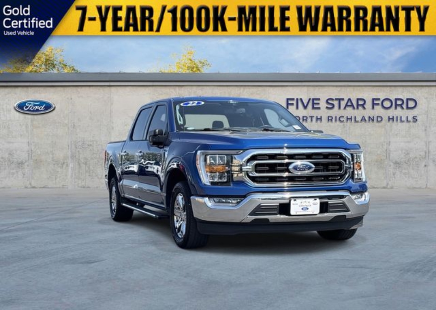 Certified 2022 Ford F-150 XLT with VIN 1FTEW1CP5NKD55728 for sale in Richland Hills, TX