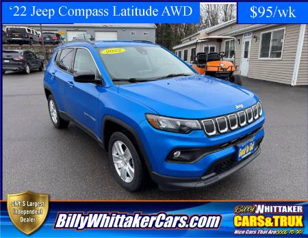 Used 2022 Jeep Compass Latitude with VIN 3C4NJDBB0NT121145 for sale in Central Square, NY