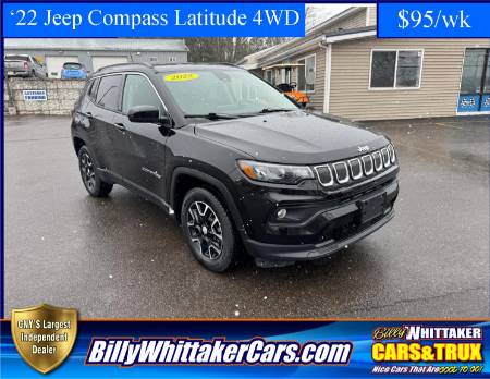 Used 2022 Jeep Compass Latitude with VIN 3C4NJDBB3NT129403 for sale in Central Square, NY