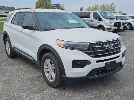 Used 2022 Ford Explorer XLT with VIN 1FMSK8DH5NGC13599 for sale in Kansas City