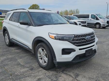 Used 2022 Ford Explorer XLT with VIN 1FMSK8DH0NGC13834 for sale in Kansas City