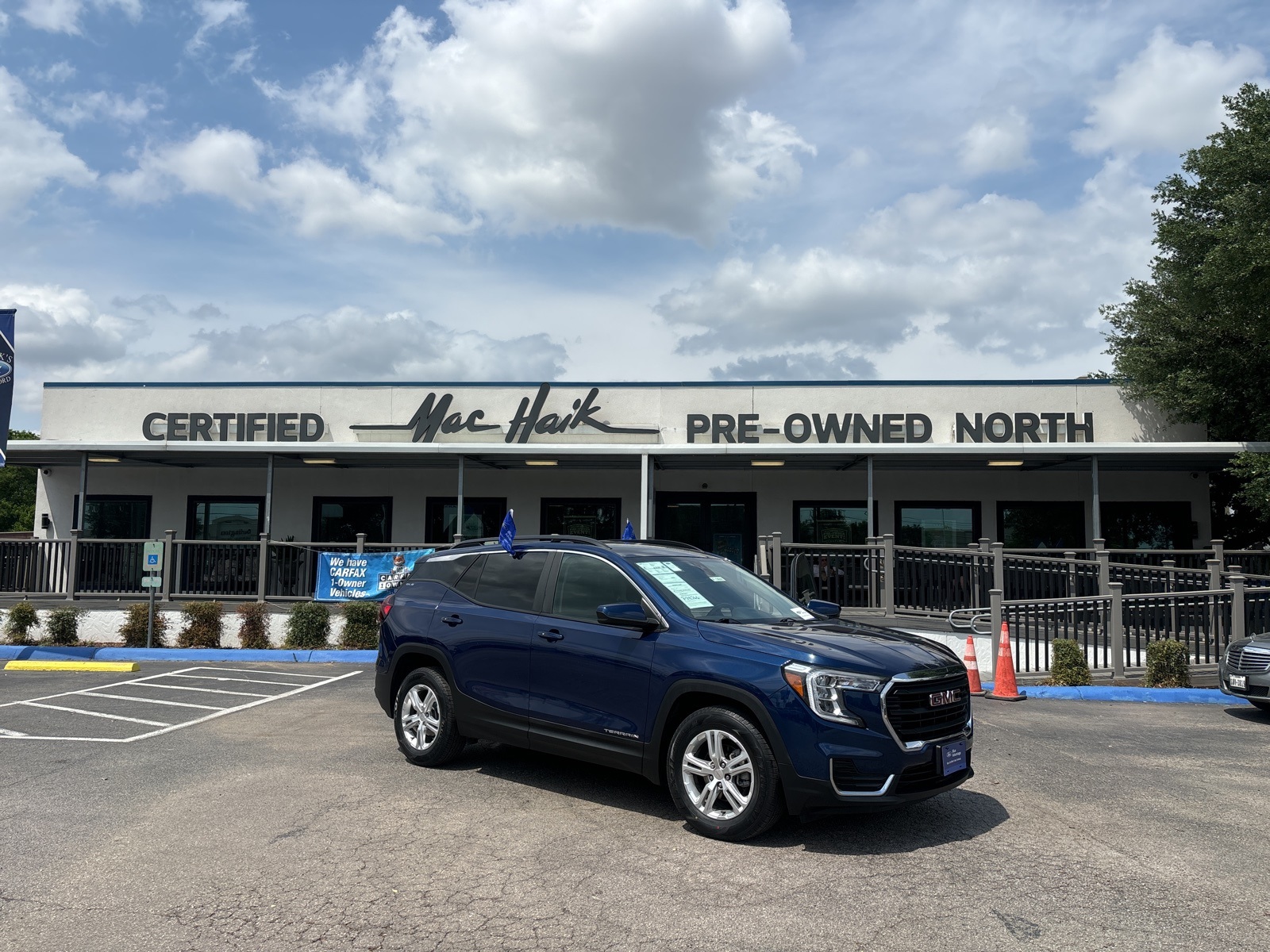 Certified 2022 GMC Terrain SLE with VIN 3GKALMEV0NL303365 for sale in San Antonio, TX