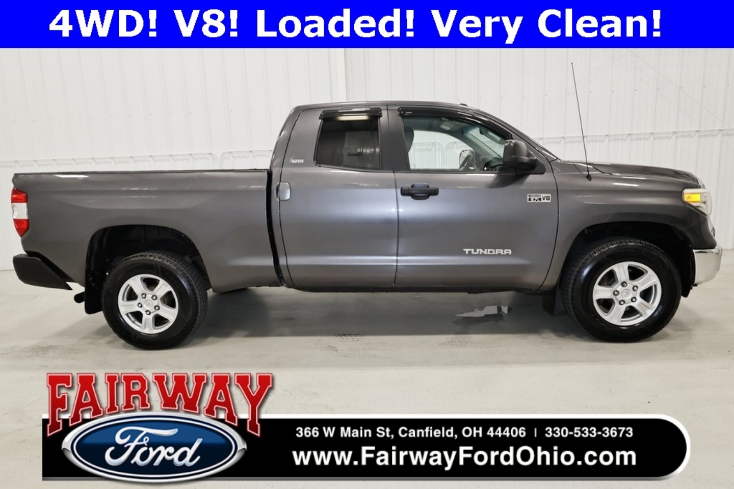 Used 2014 Toyota Tundra SR5 with VIN 5TFUY5F14EX335624 for sale in Canfield, OH