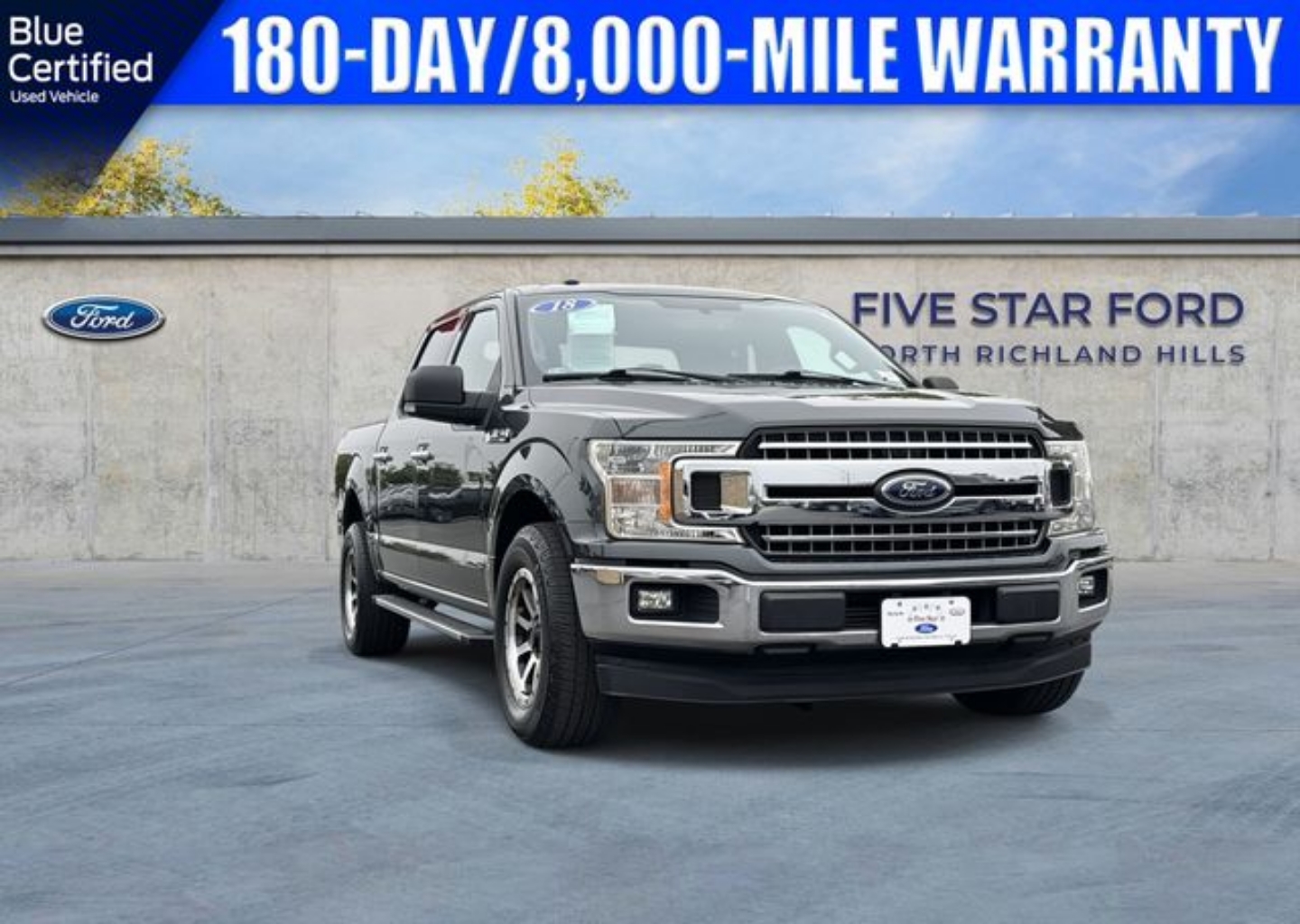 Certified 2018 Ford F-150 XLT with VIN 1FTEW1CG2JKC21172 for sale in Richland Hills, TX