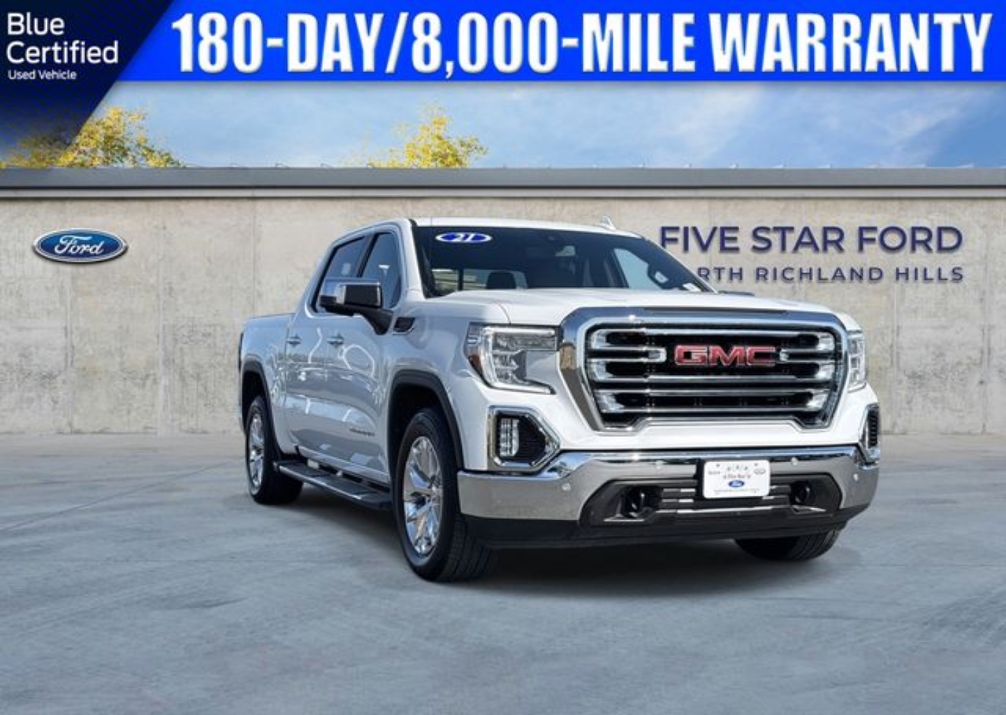 Certified 2021 GMC Sierra 1500 SLT with VIN 3GTP8DED1MG319239 for sale in Richland Hills, TX