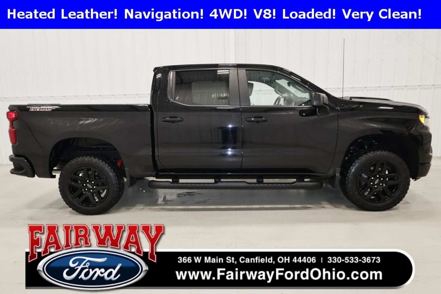Used 2024 Chevrolet Silverado 1500 LT Trail Boss with VIN 3GCUDFED1RG394248 for sale in Canfield, OH