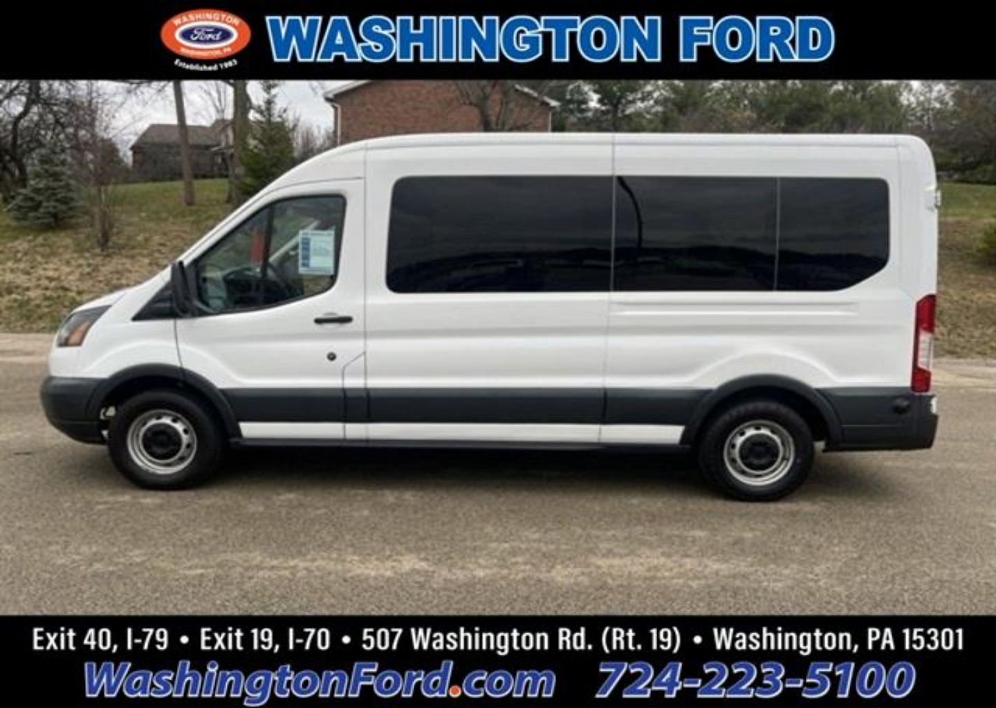 Used 2018 Ford Transit Wagon XL with VIN 1FBAX2CM5JKB12751 for sale in Washington, PA